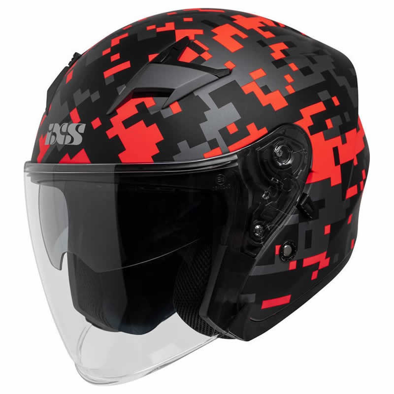iXS Helm iXS99 2.0, schwarz-rot matt