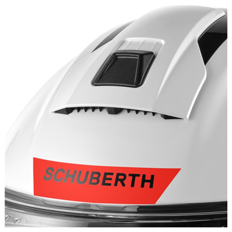 Schuberth C5 Eclipse Helm, weiß-schwarz-rot