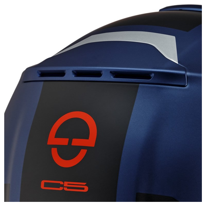 Schuberth C5 Eclipse Helm, blau-schwarz-silber matt