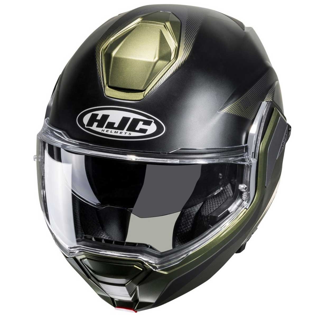 HJC i100 Beston MC4SF Helm, schwarz-olivgrün matt