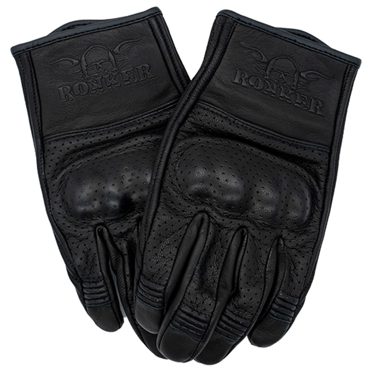 ROKKER Handschuhe Tucson Perforated, schwarz