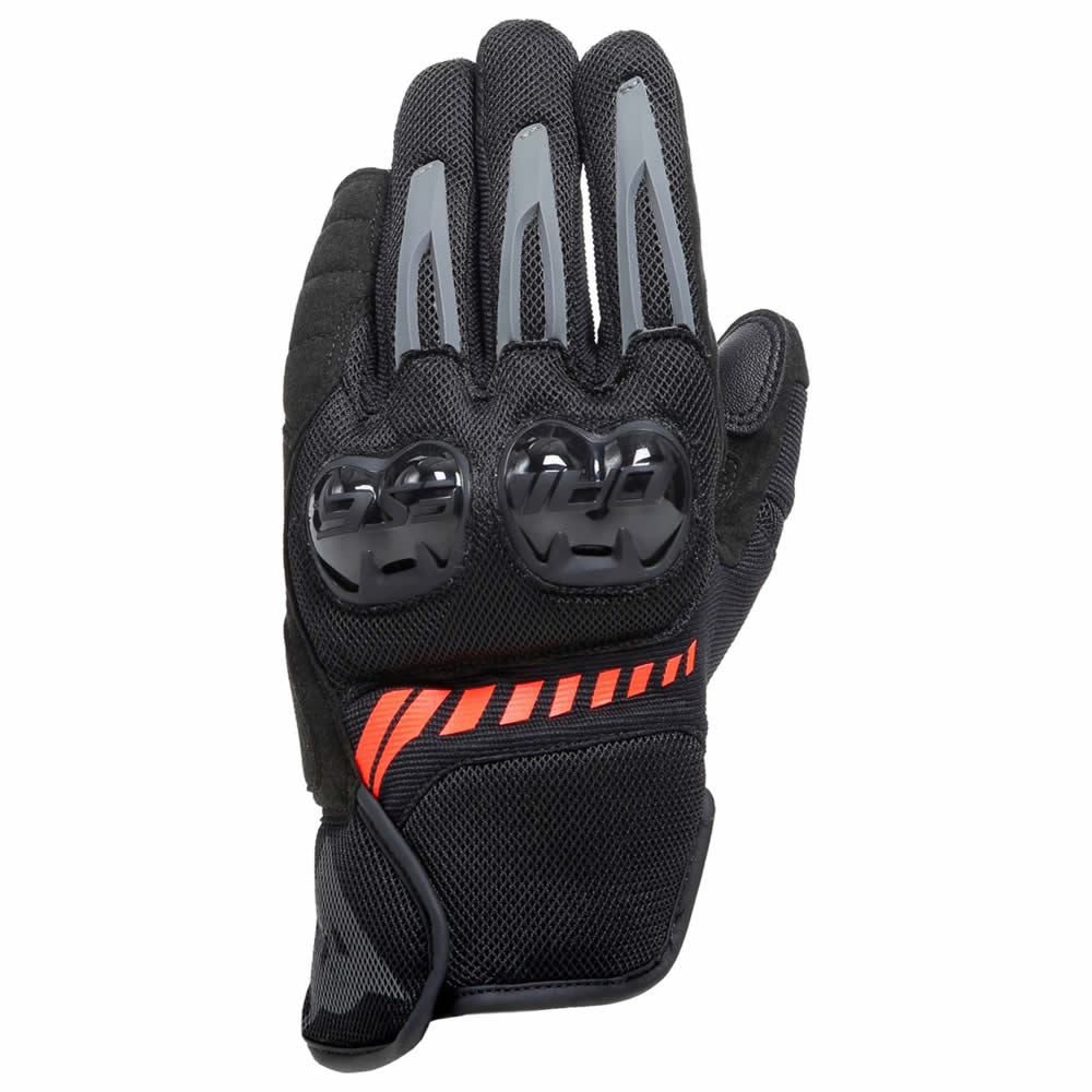 Dainese Handschuhe Mig 3 Air Tex, schwarz-fluorot