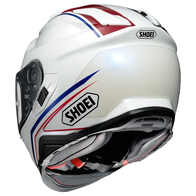 Shoei Helm GT-Air II Panorama TC-10, weiß-blau-rot