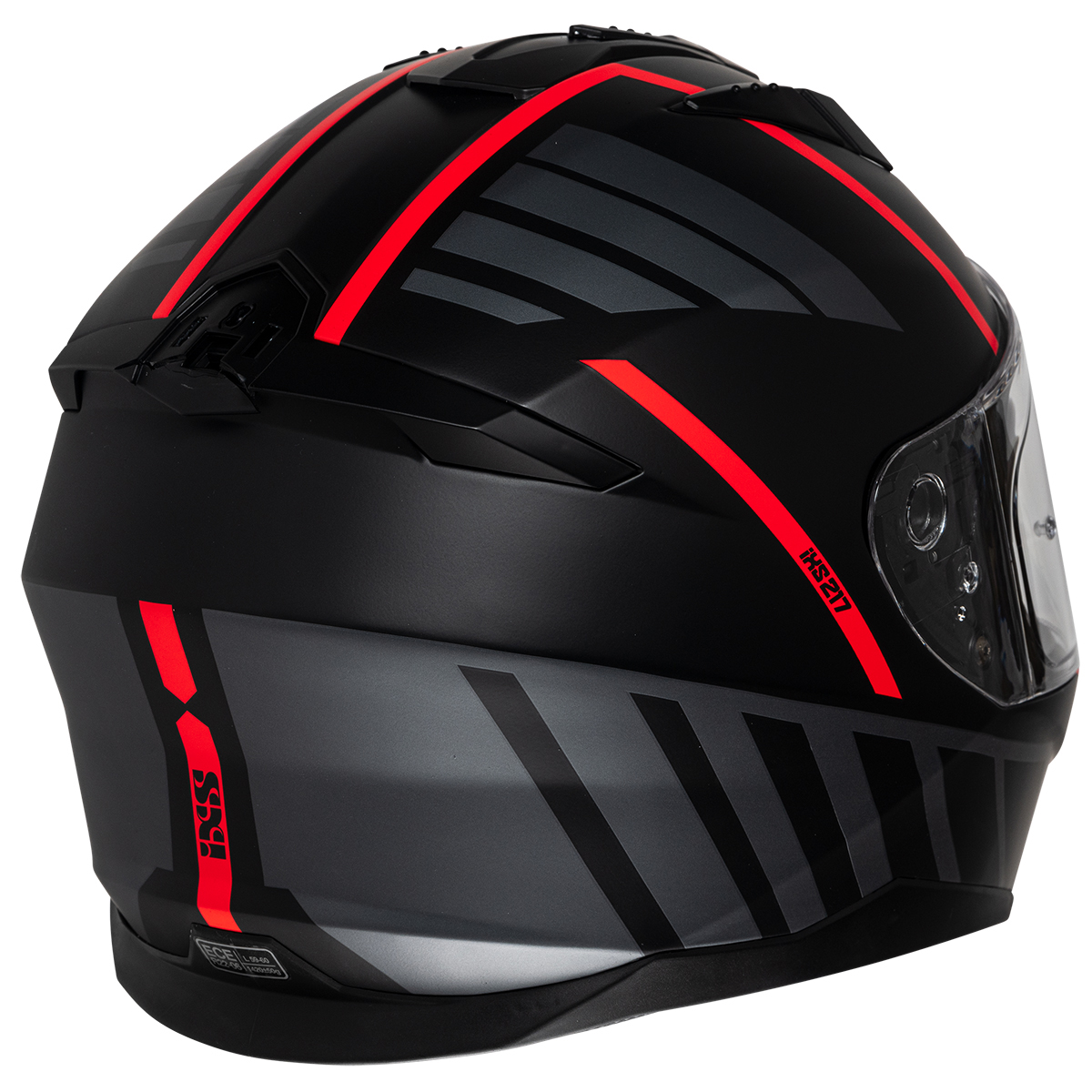 iXS Helm iXS217 2.0, schwarz-rot matt
