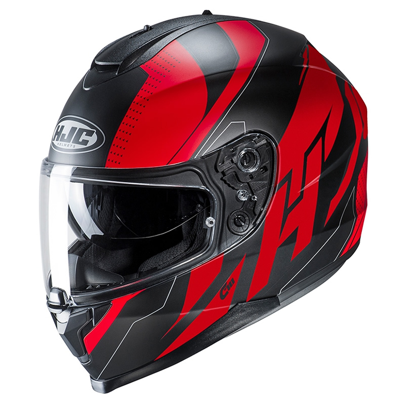 HJC Helm C70 Boltas MC1SF, schwarz-rot-silber