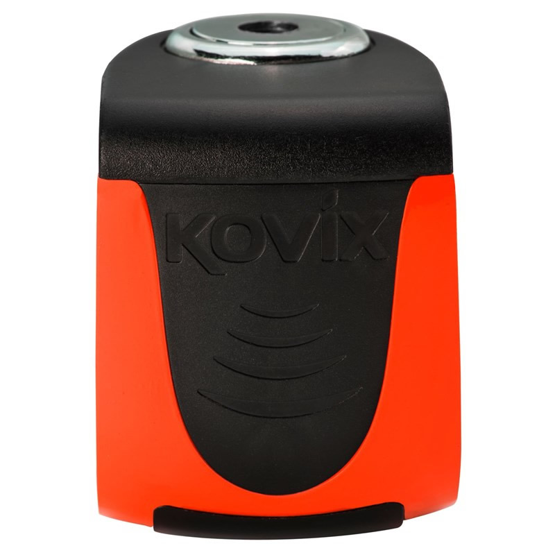 Kovix Bremsscheibenschloss KS6 mit Alarm, fluoorange, Schutzklasse 7