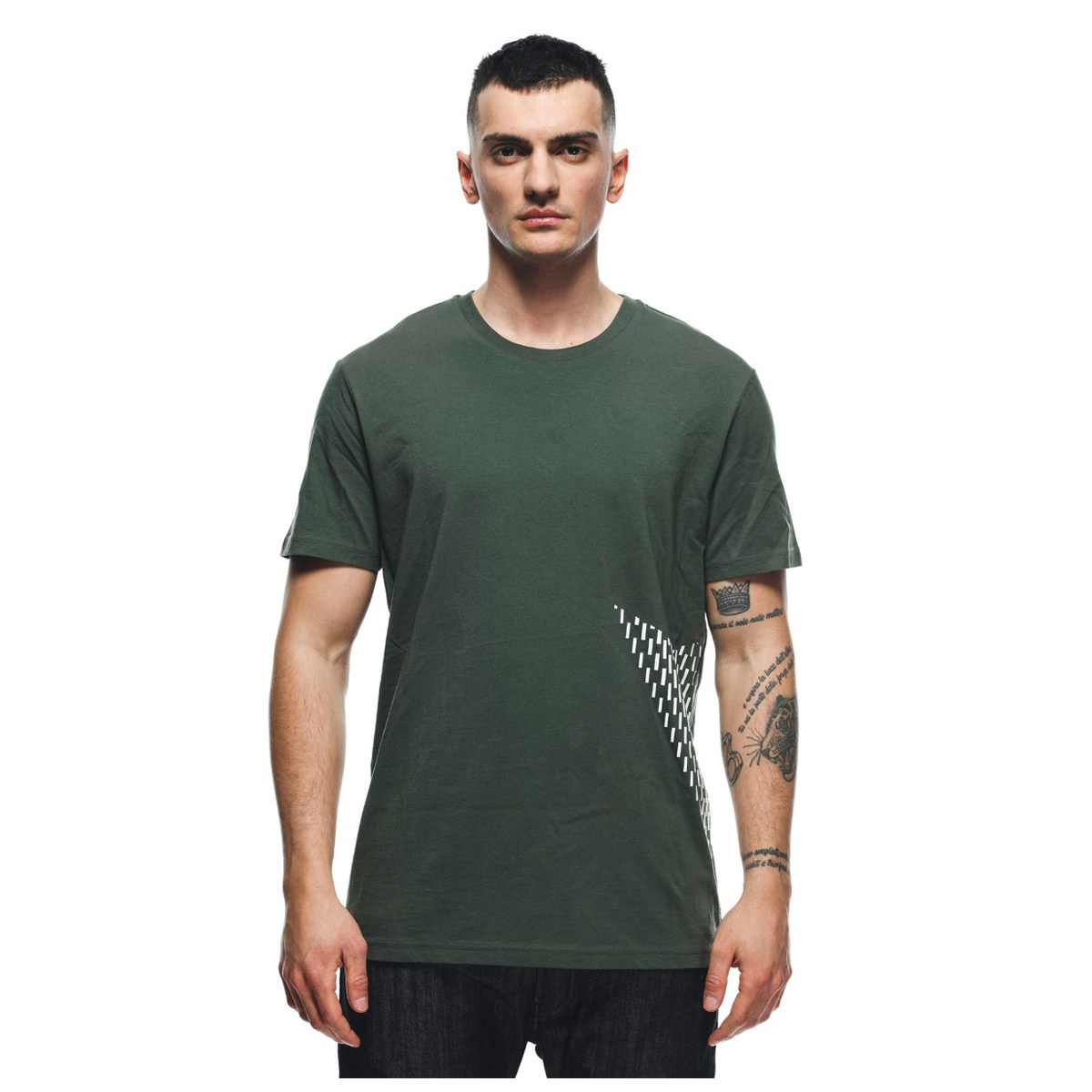 Dainese T-Shirt Big Logo, grün-weiß