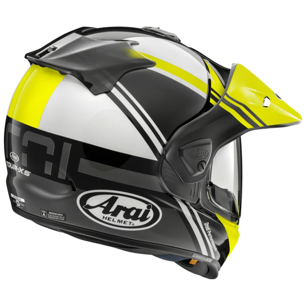 Arai Tour-X5 Cosmic Yellow Helm, fluogelb-weiß-schwarz