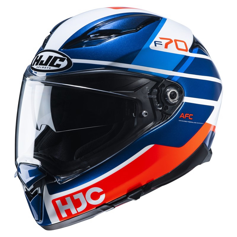 HJC Helm F70 Tino MC21, weiß-blau-rot