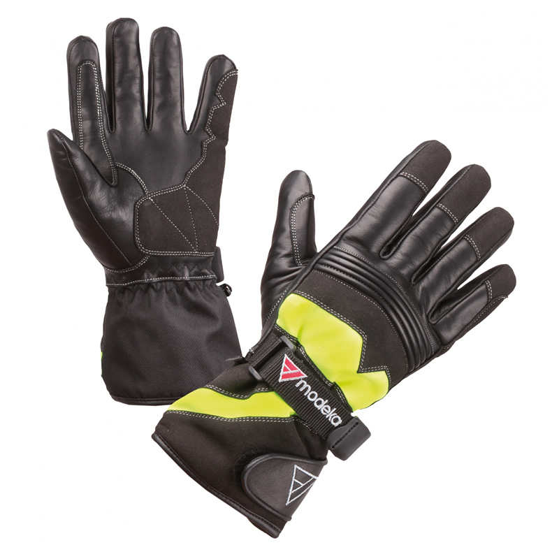 Modeka Handschuhe Freeze Evo, schwarz-gelb