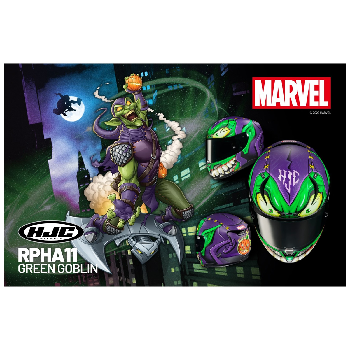 HJC Helm RPHA 11 Green Goblin MC48SF - Marvel