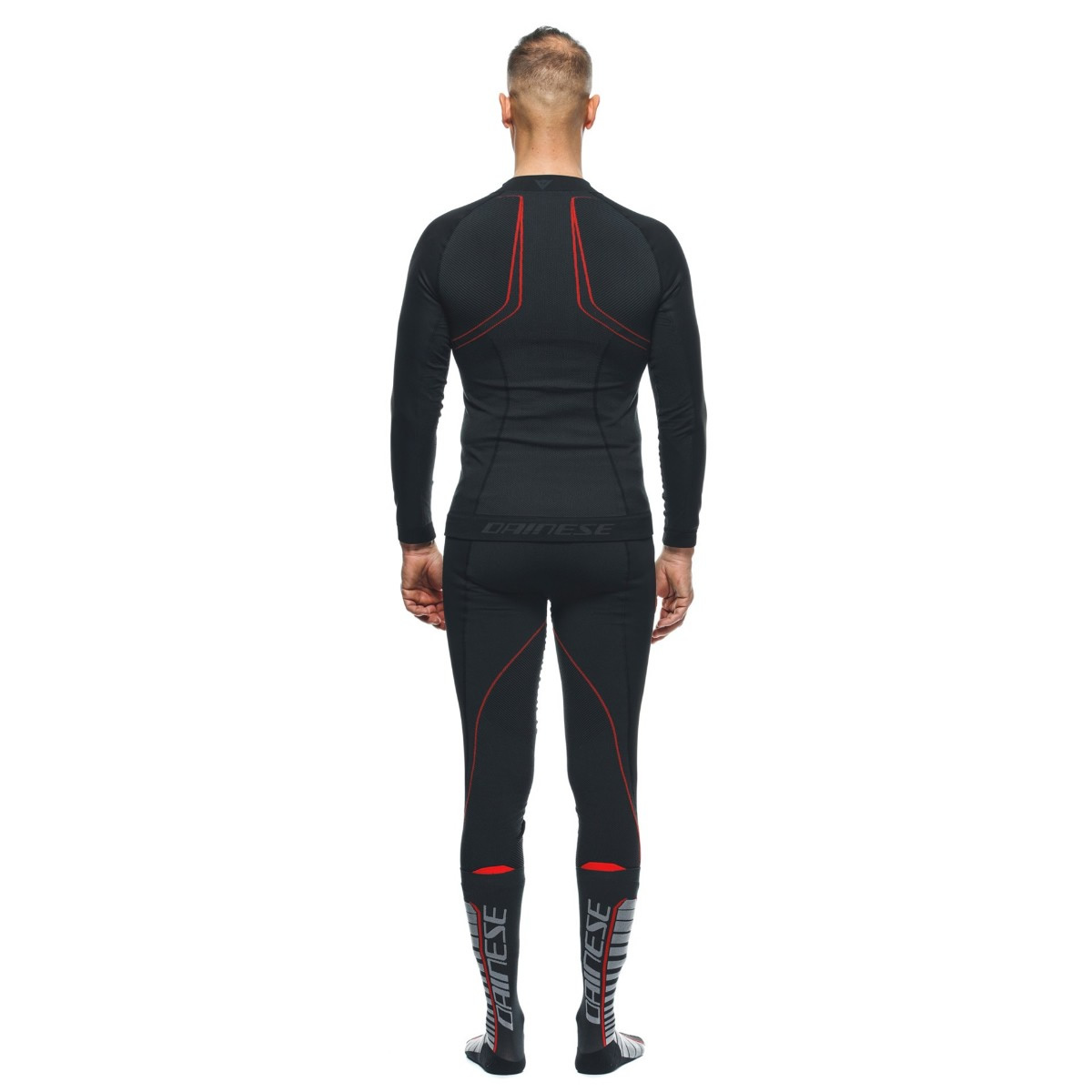 Dainese Funktionsshirt No Wind Thermo LS, schwarz-rot