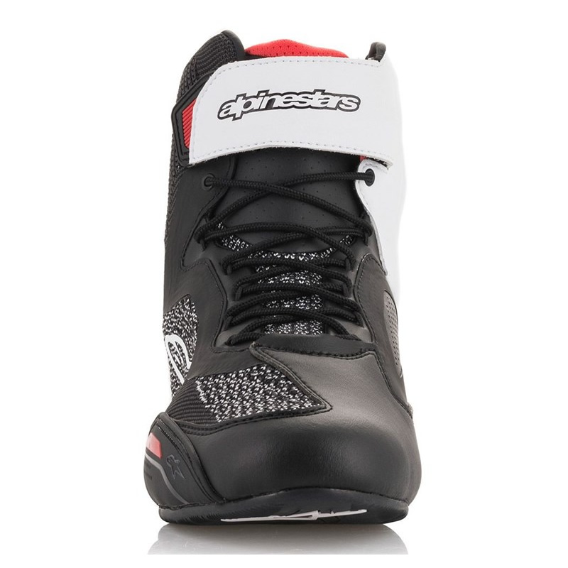Alpinestars Schuhe Faster-3 Rideknit, schwarz-weiß-rot