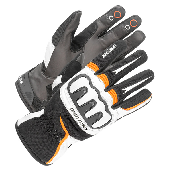 Büse Open Road Sport Handschuh, schwarz-orange