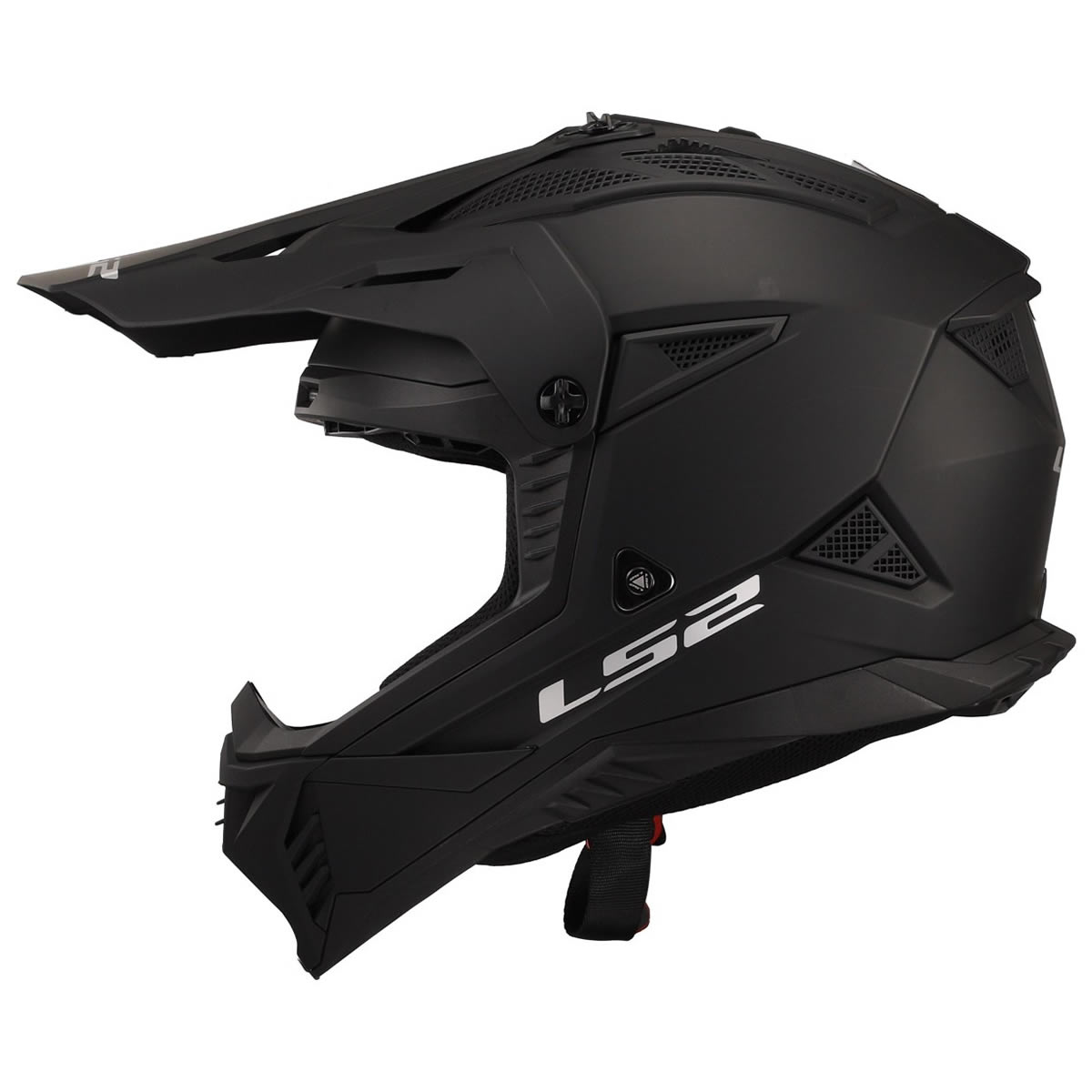 LS2 Fast II MX708 Helm, schwarz matt