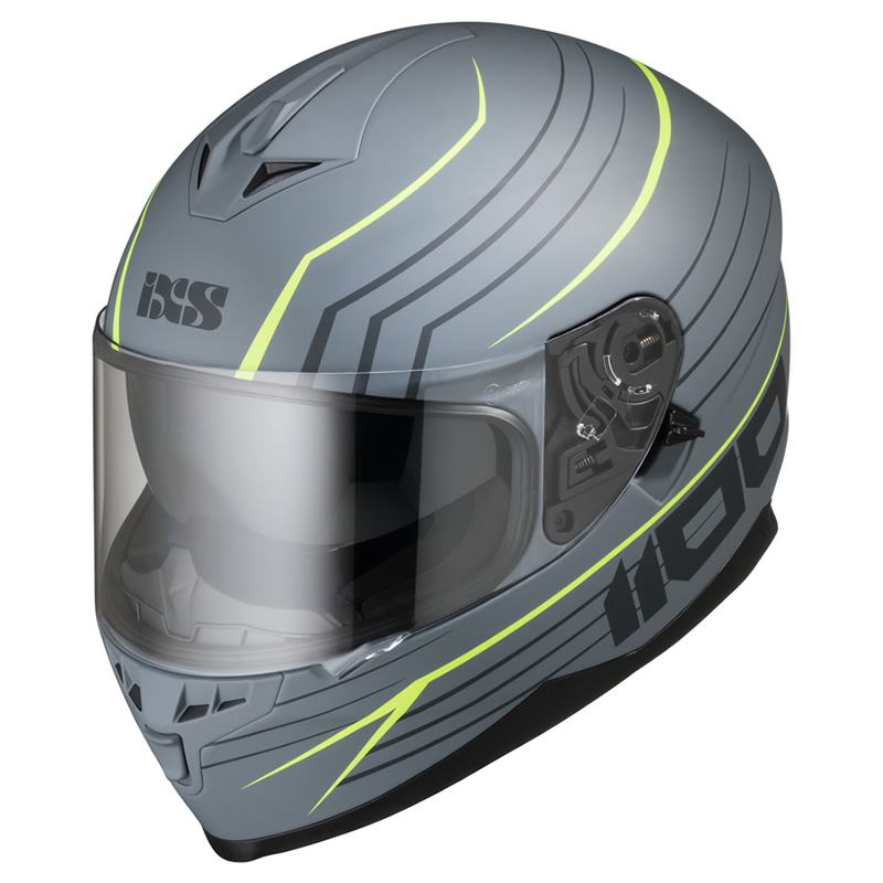 iXS Helm 1100 2.1, grau-fluogelb matt
