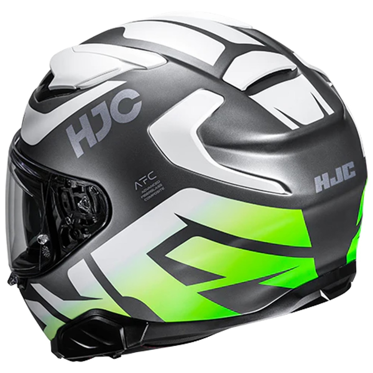 HJC F71 Bard Helm, anthrazit-weiß-fluogelb