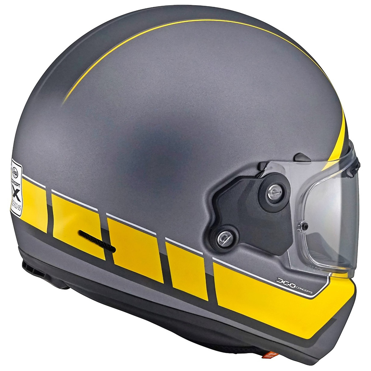 Arai Helm Concept-X Speedblock Yellow, grau-schwarz-gelb matt