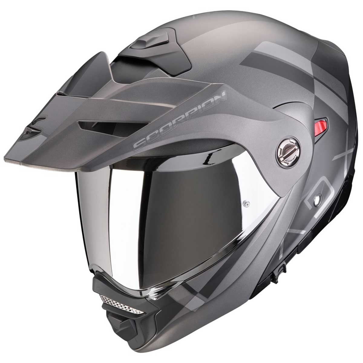 Scorpion ADX-2 Galane Helm, schwarz-silber matt