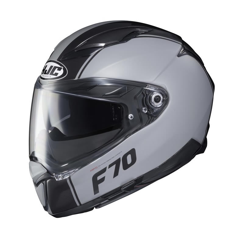 HJC Helm F70 Mago, grau schwarz matt