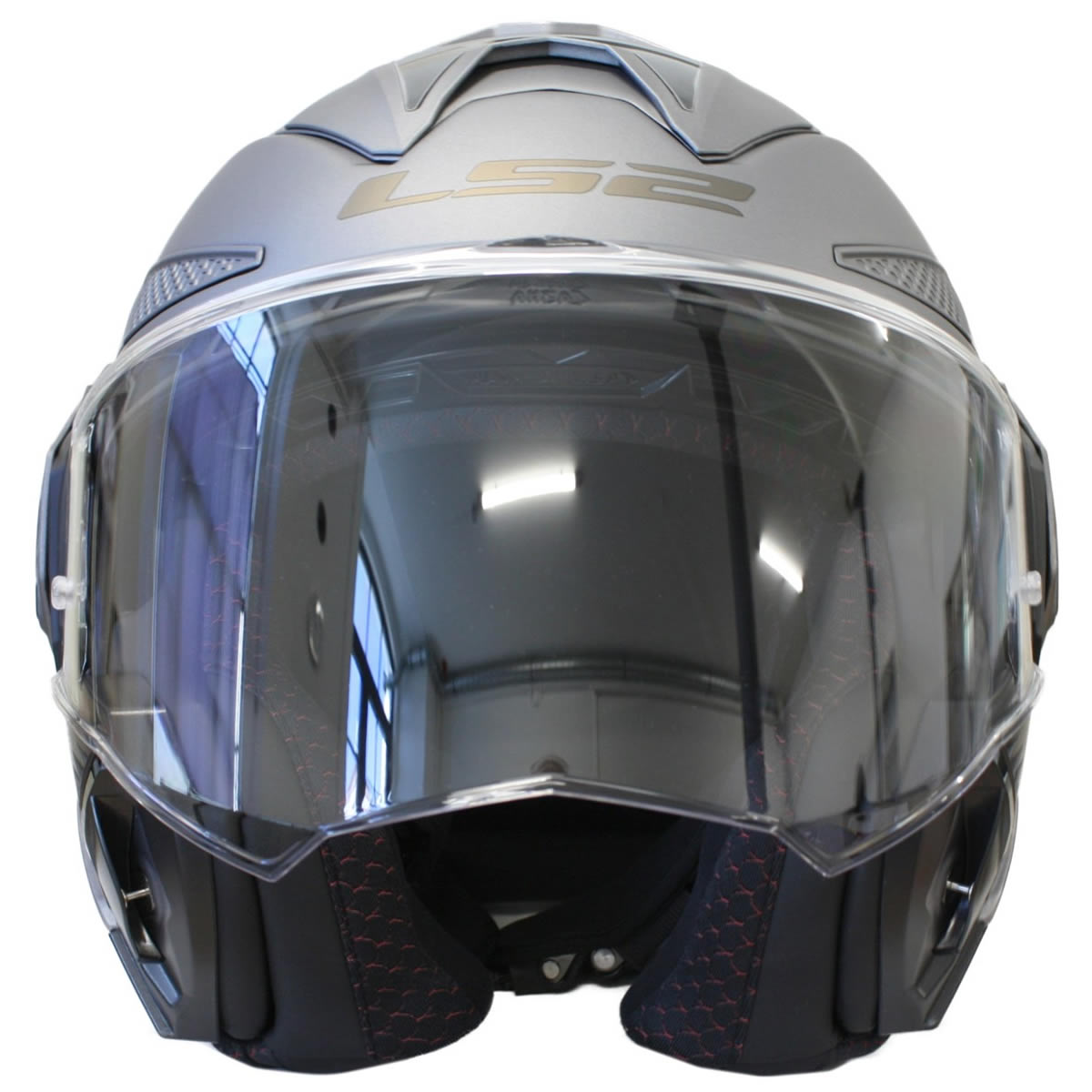LS2 Helmets Klapphelm Advant X Solid FF901, titan matt