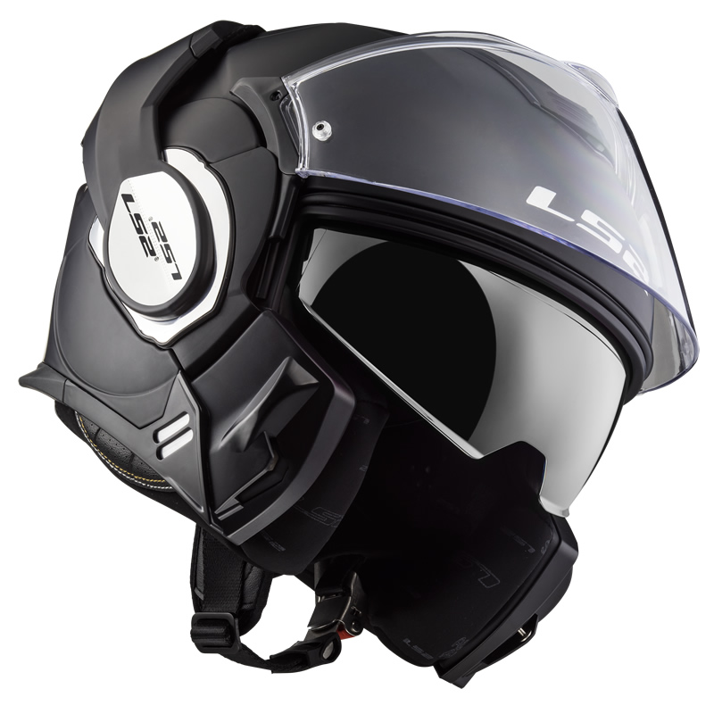 LS2 Helmets Klapphelm Valiant Solid FF399, schwarz matt