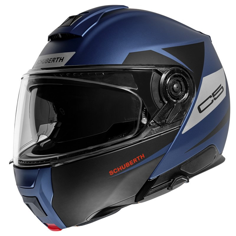 Schuberth C5 Eclipse Helm, blau-schwarz-silber matt