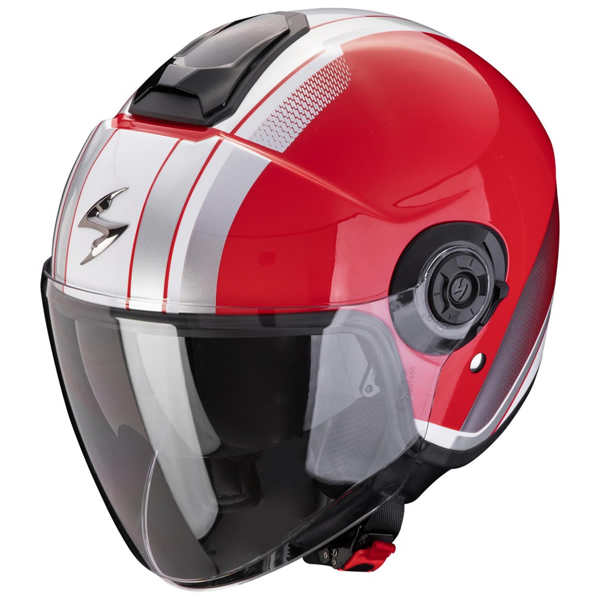 Scorpion EXO-City II Vel Helm, rot-weiß