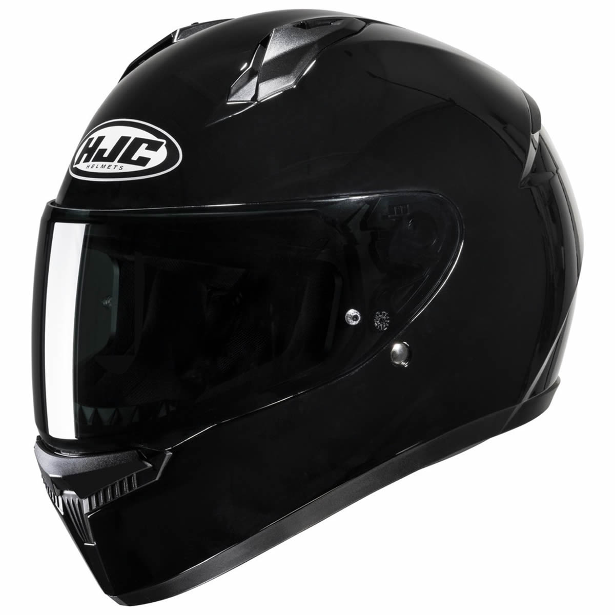 HJC C10 Solid Helm, schwarz