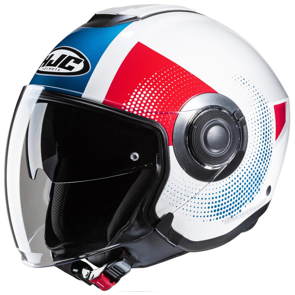 HJC i40N Pyle Helm, weiß-blau-rot