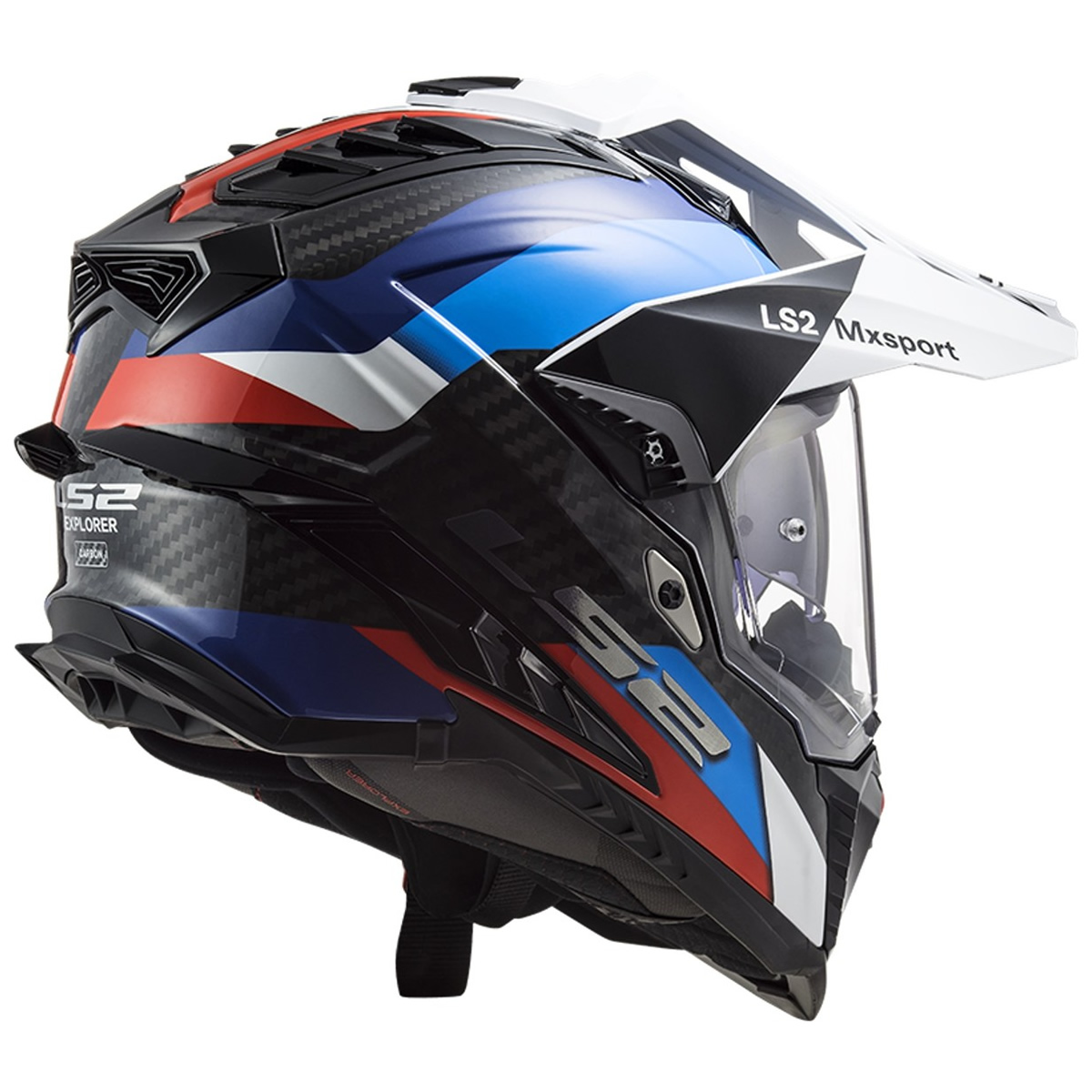 LS2 Helmets Endurohelm Explorer C Frontier MX701, schwarz-blau