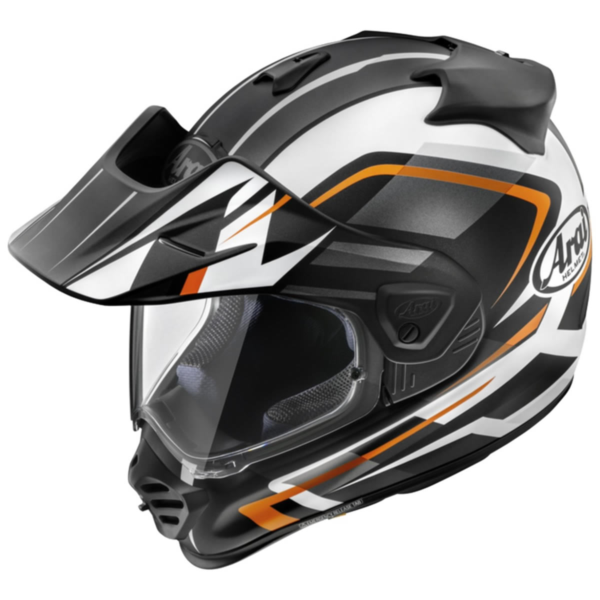 Arai Tour-X5 Discovery Orange Helm, orange-schwarz-weiß