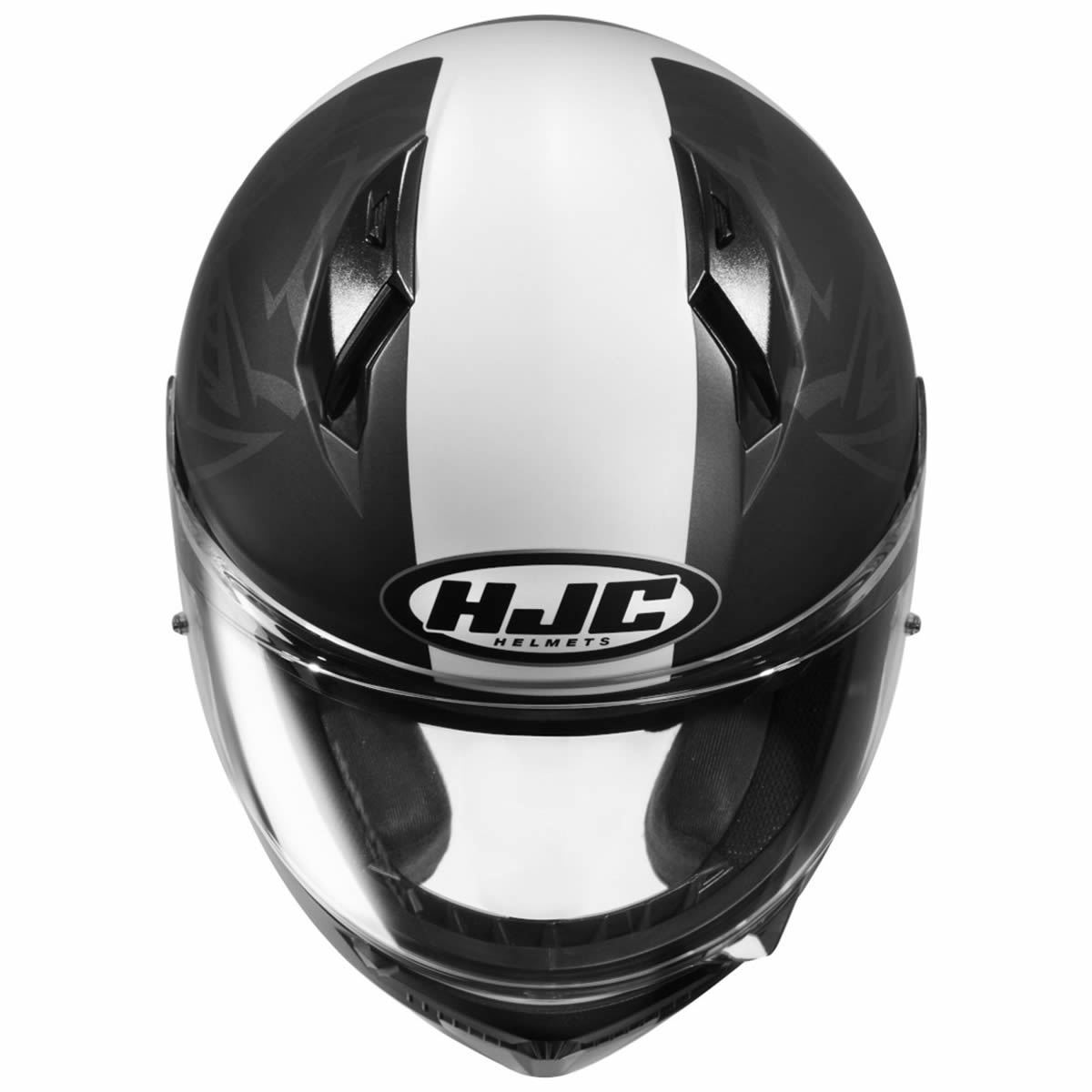 HJC C10 FQ20 Helm, weiss-schwarz-rot matt