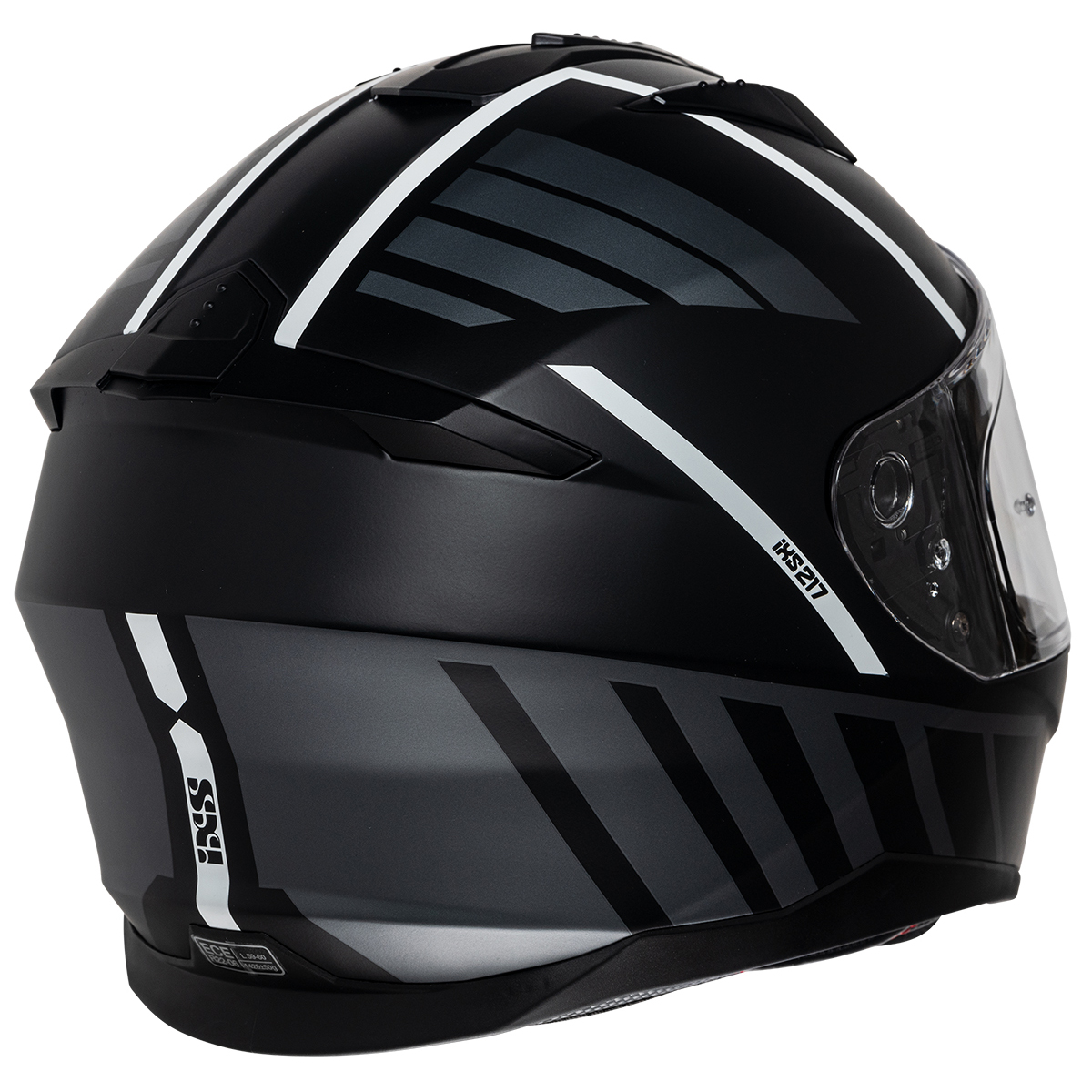 iXS Helm iXS217 2.0, schwarz-weiß matt
