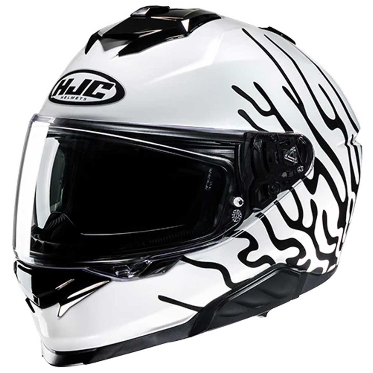 HJC i71 Celos MC3H Helm, weiß-schwarz-fluogelb