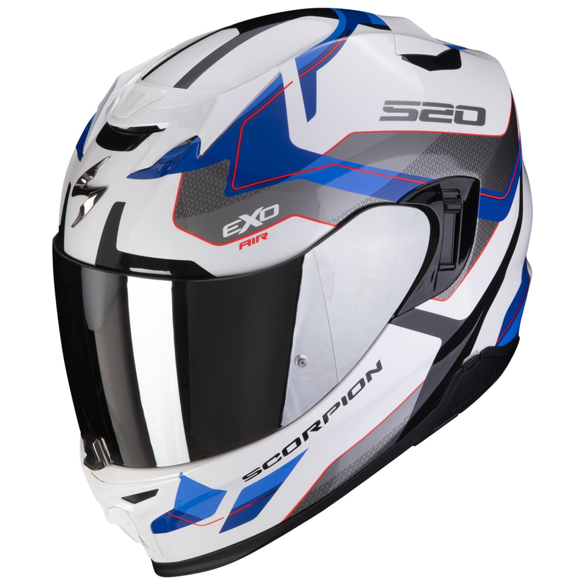 Scorpion Helm EXO-520 EVO Air Elan, weiß-blau