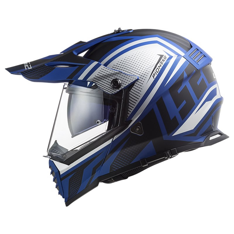 LS2 Helmets Endurohelm Pioneer Evo Master MX436, schwarz-blau matt