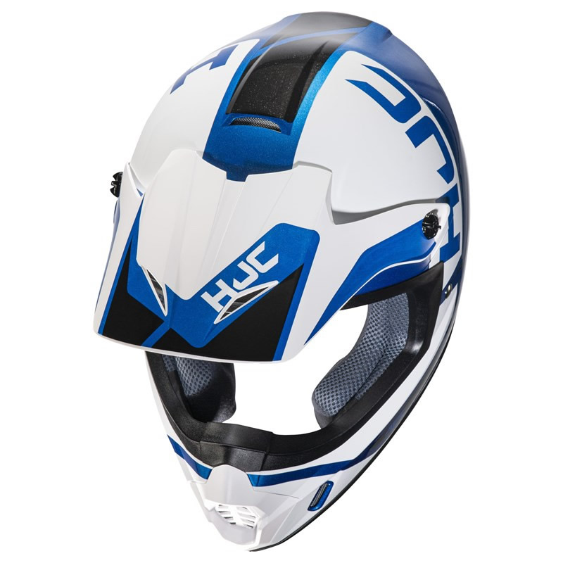 HJC Helm CS-MX II Creed, weiß-blau-schwarz glanz