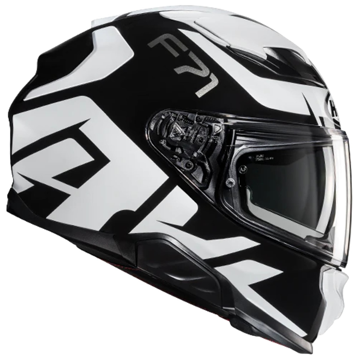 HJC F71 Bard Helm, schwarz-weiß