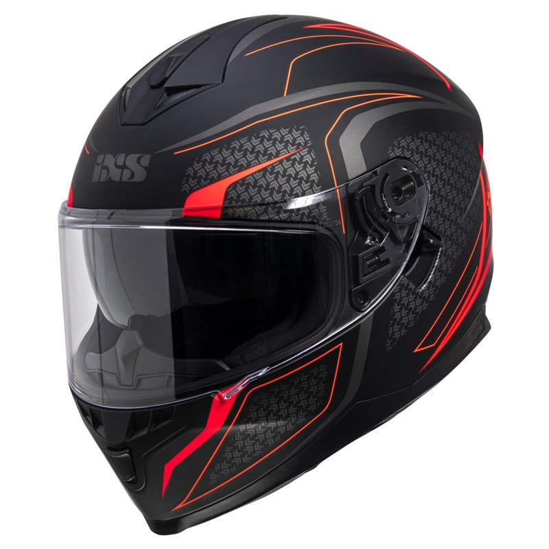 iXS Helm 1100 2.4, schwarz-rot matt
