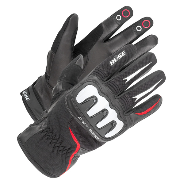 Büse Open Road Sport Handschuh, schwarz-rot