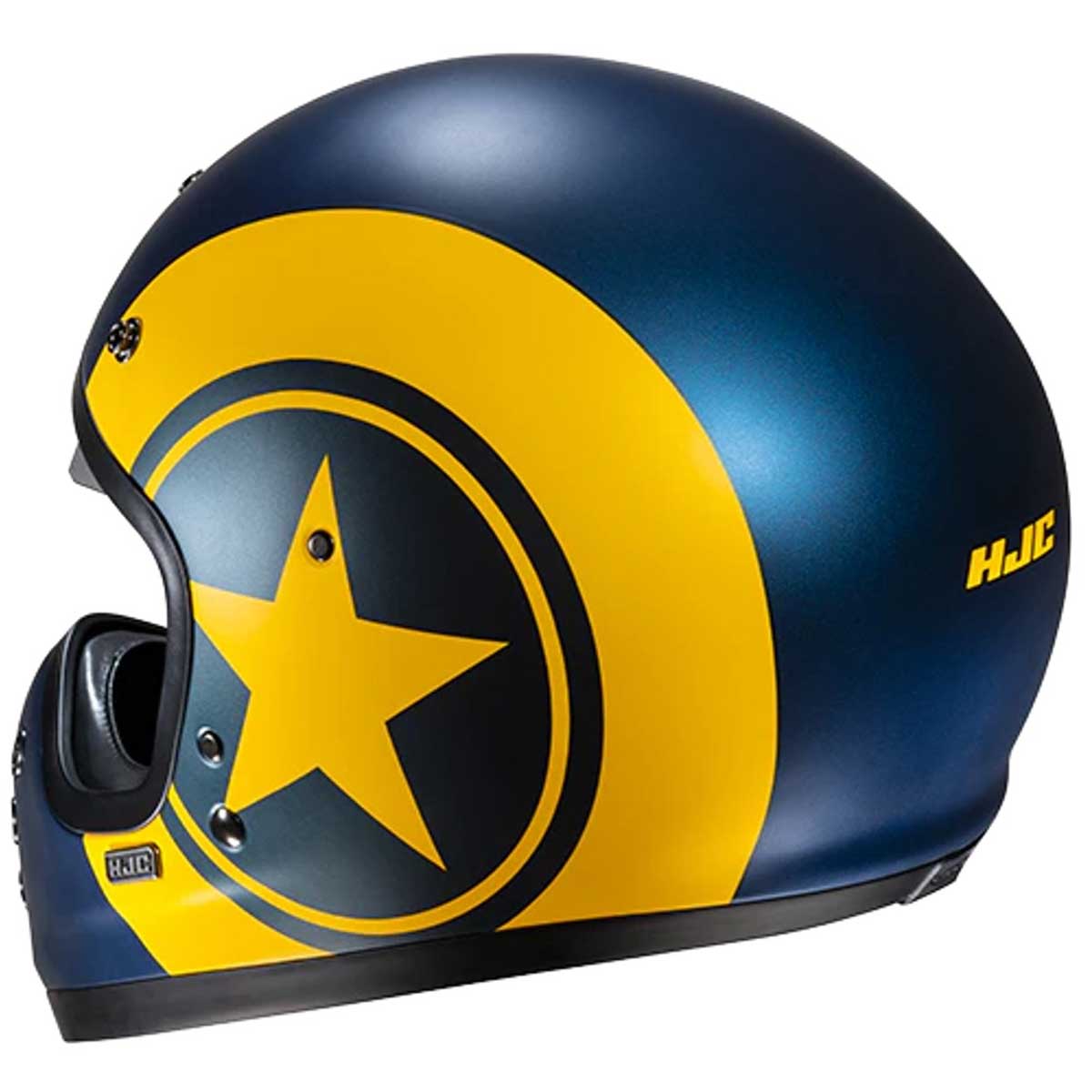 HJC V60 Nyx MC3SF Helm, blau-gelb matt