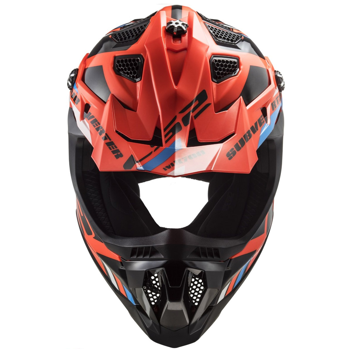 LS2 Helmets Subverter Evo II Stomp MX700 Helm, fluoorange-schwarz 