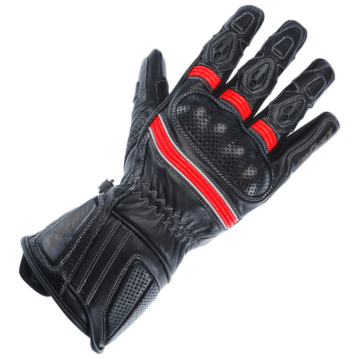 Büse Handschuhe Pit Lane Pro, schwarz-rot