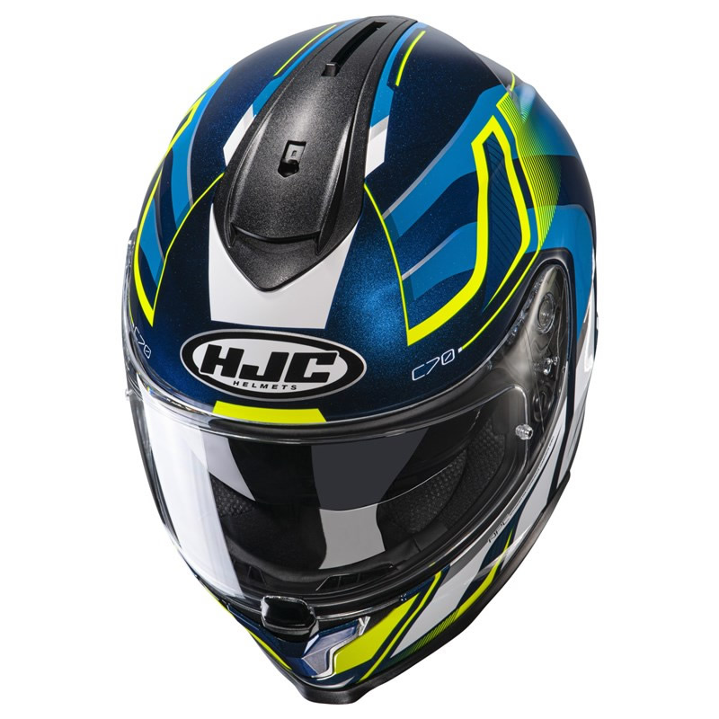 HJC Helm C70 Lantic, blau-weiß-fluogelb