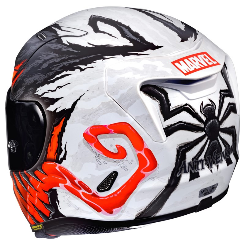 HJC Helm RPHA11 Anti Venom Marvel MC1SF, schwarz-weiß-rot matt