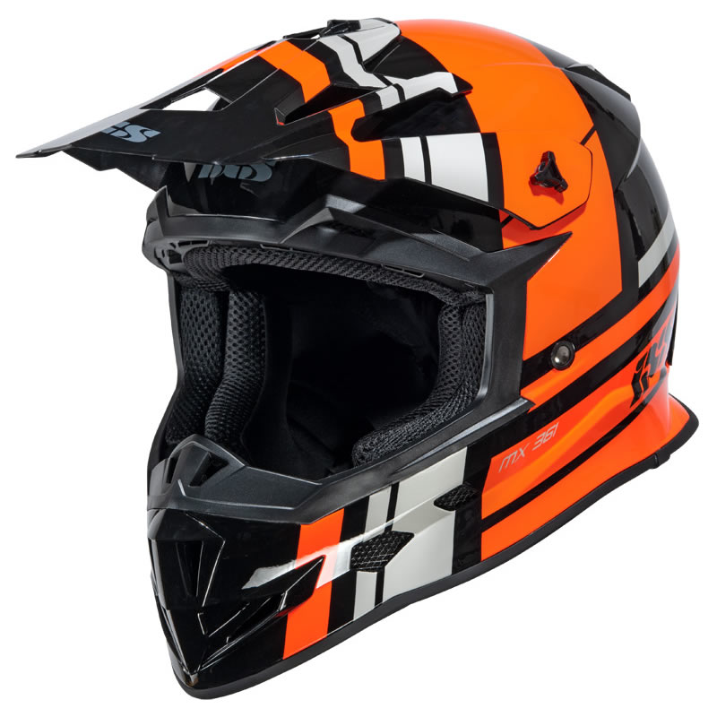 iXS Helm 361 2.3, schwarz-orange-grau