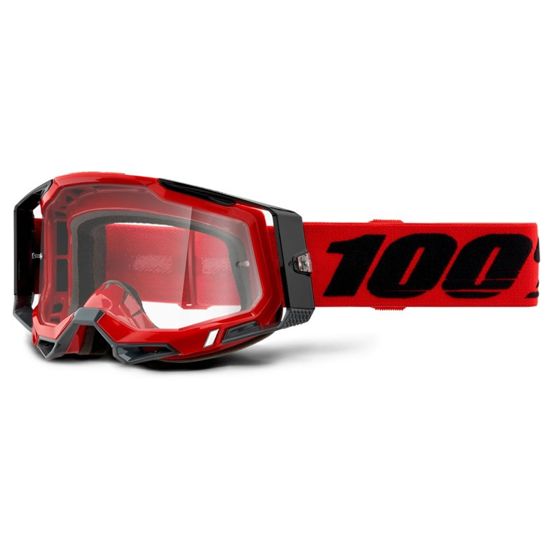 100% Racecraft 2 Crossbrille, rot-schwarz, rot-verspiegelt