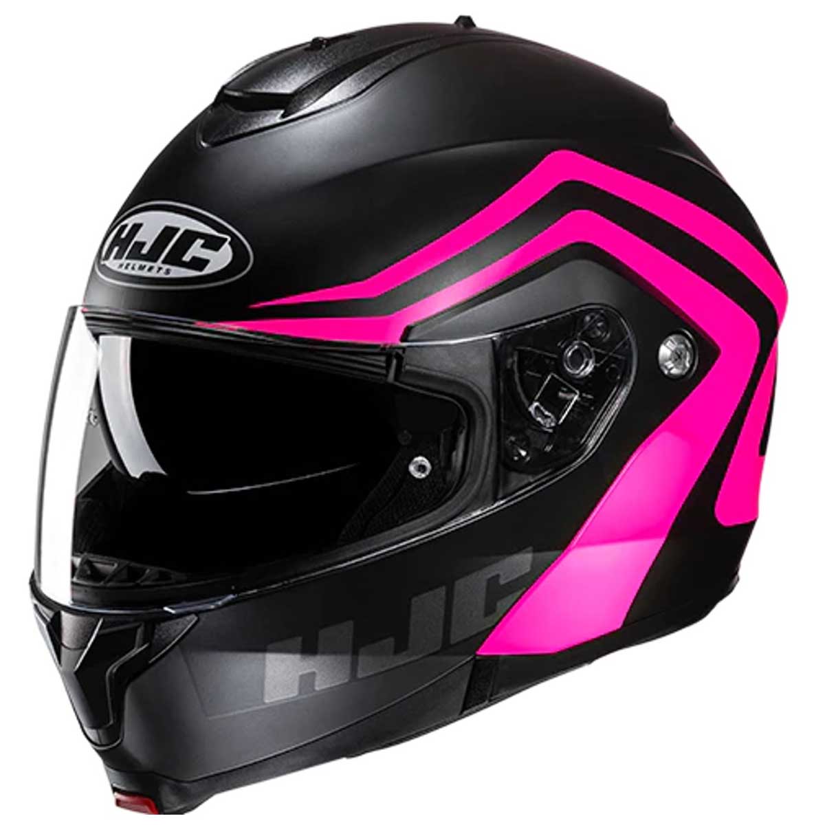 HJC C91N Nepos MC8SF Helm, schwarz-pink matt