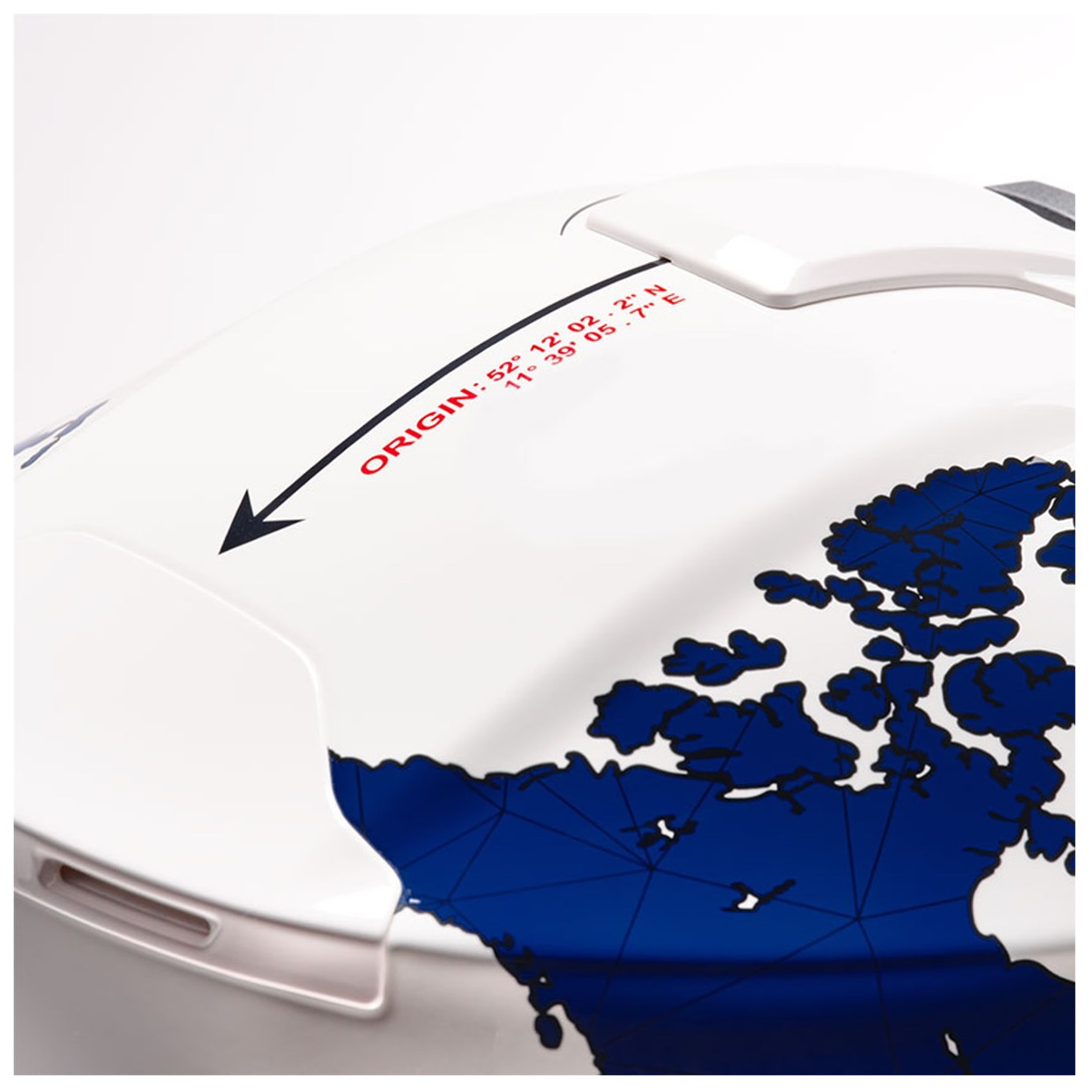 Schuberth C5 Globe Helm, weiß-blau